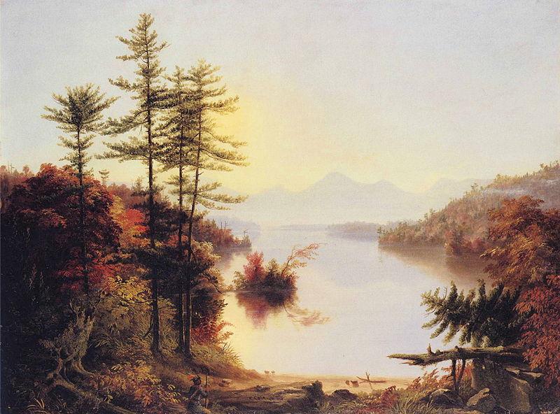 Thomas Cole View on Lake Winnipiseogee Sweden oil painting art